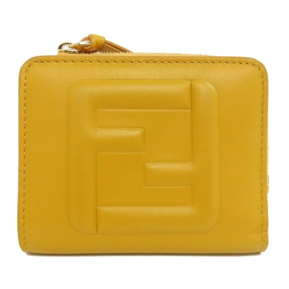FENDI Yellow Leather Wallet - Picture 1 of 11